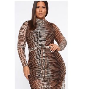 Super Sexy Tiger Print Dress